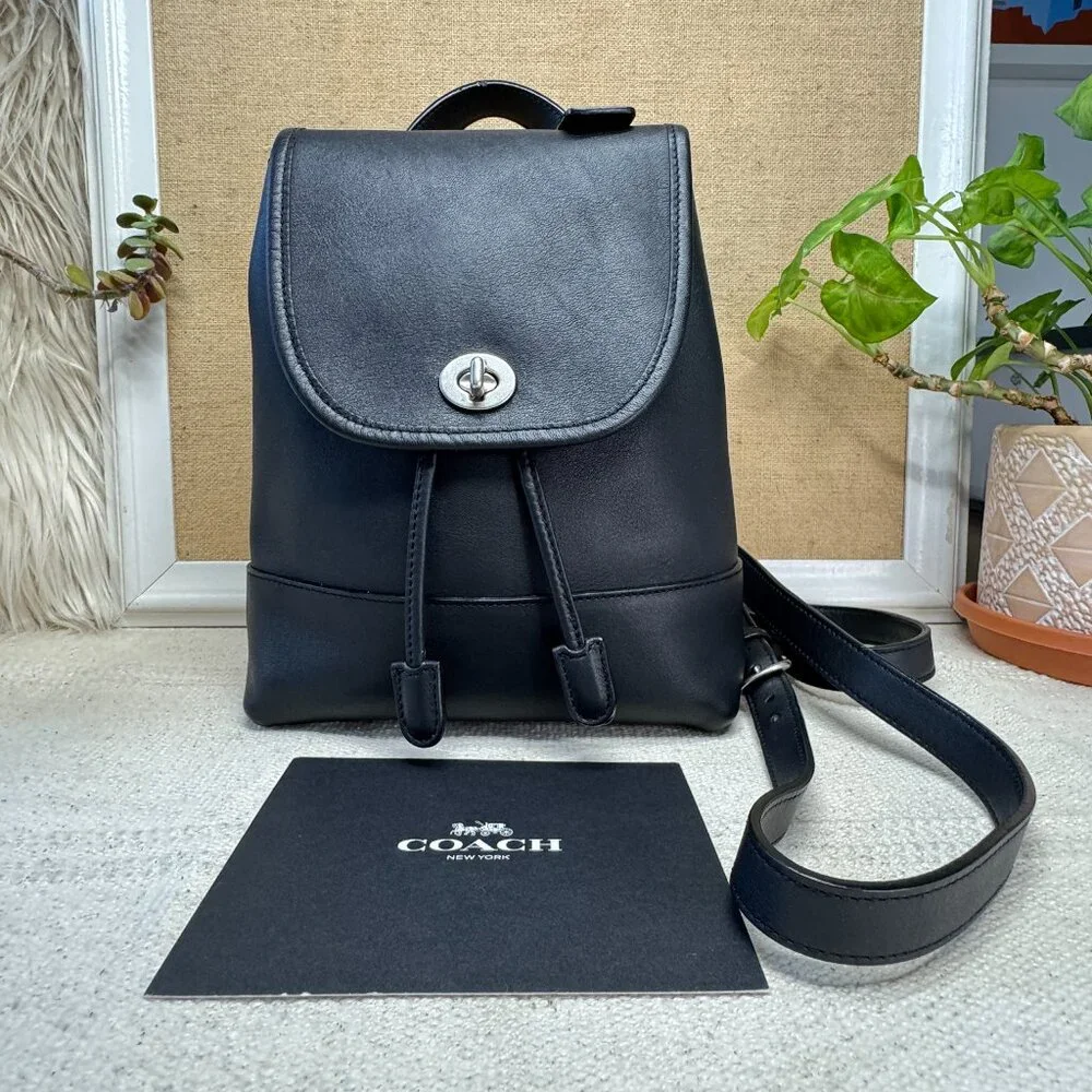 COACH Daypack Backpack 9960 Black 2007 India - Barely Used!! Cleaned, RTW